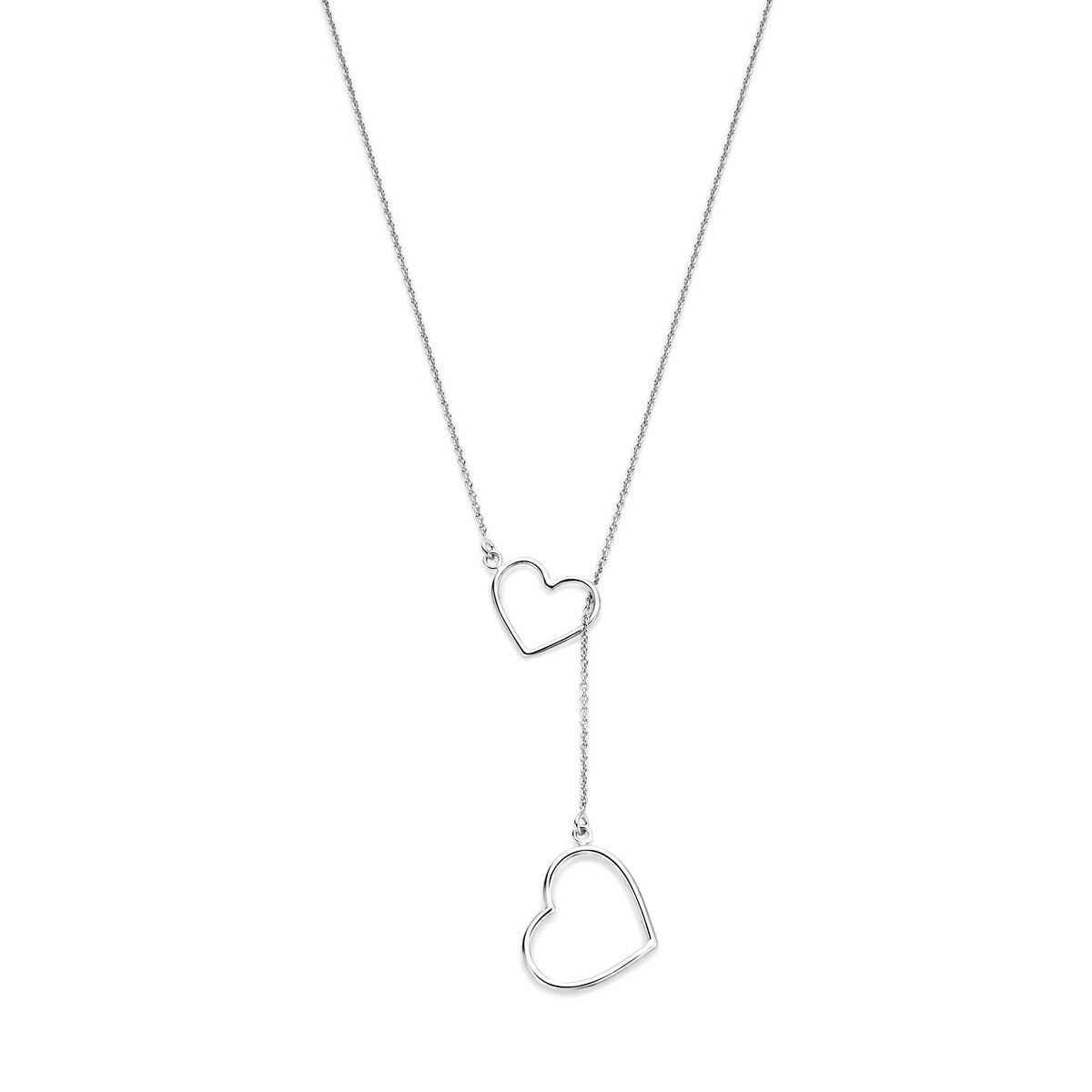 Ketting jasseron schakel met 2x hart als Y- ketting-1