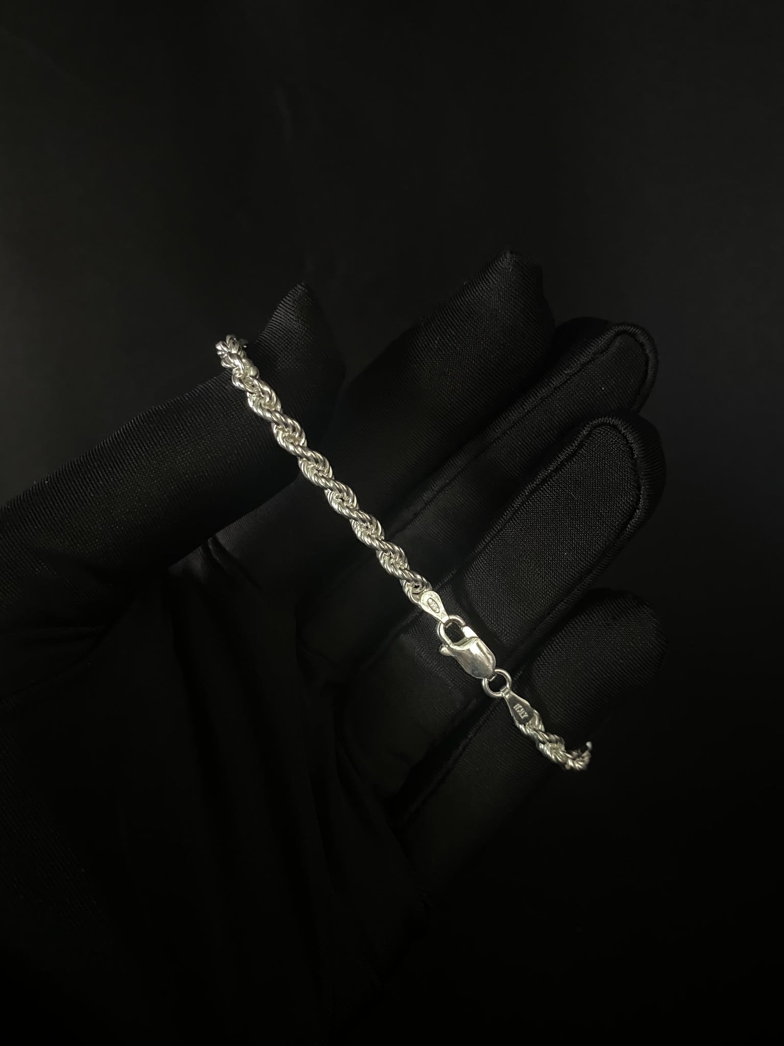 Rope armband zilver 4 mm-2