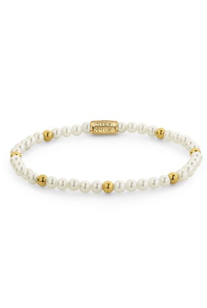 Pearl & Gold-coloured - 4mm S