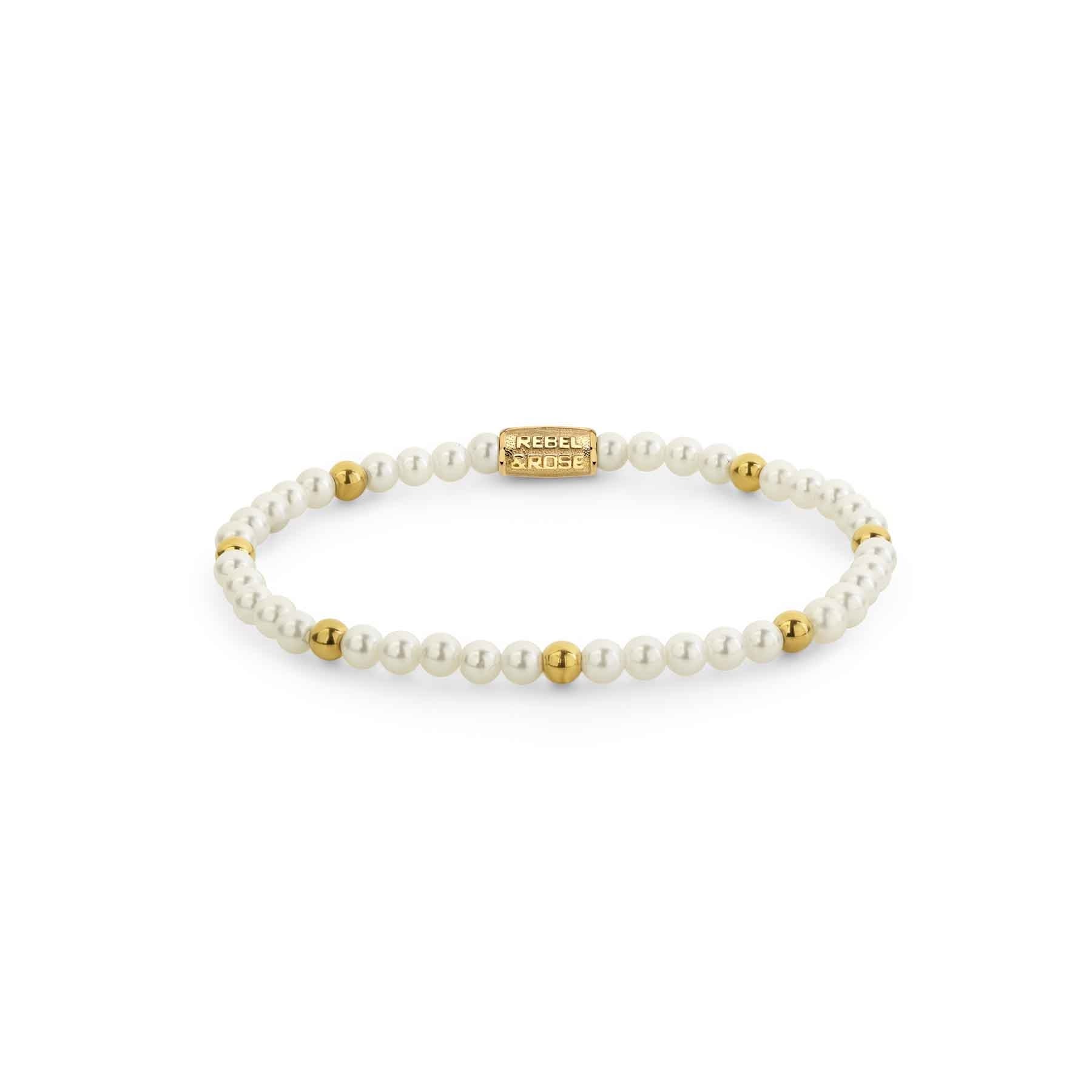 Pearl & Gold-coloured - 4mm S-1