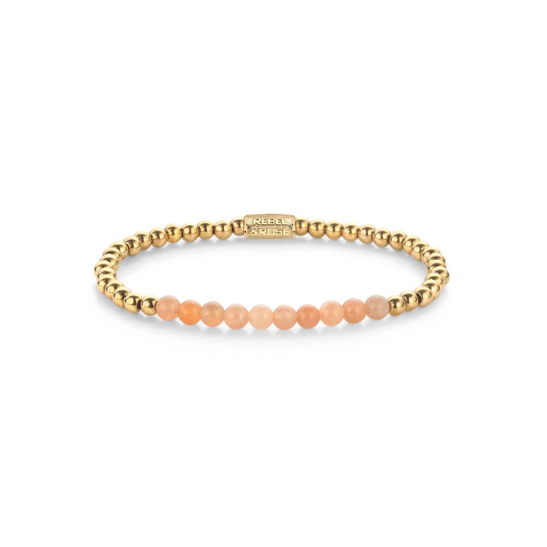 Sunstone meets Yellowgold - 4mm S-1