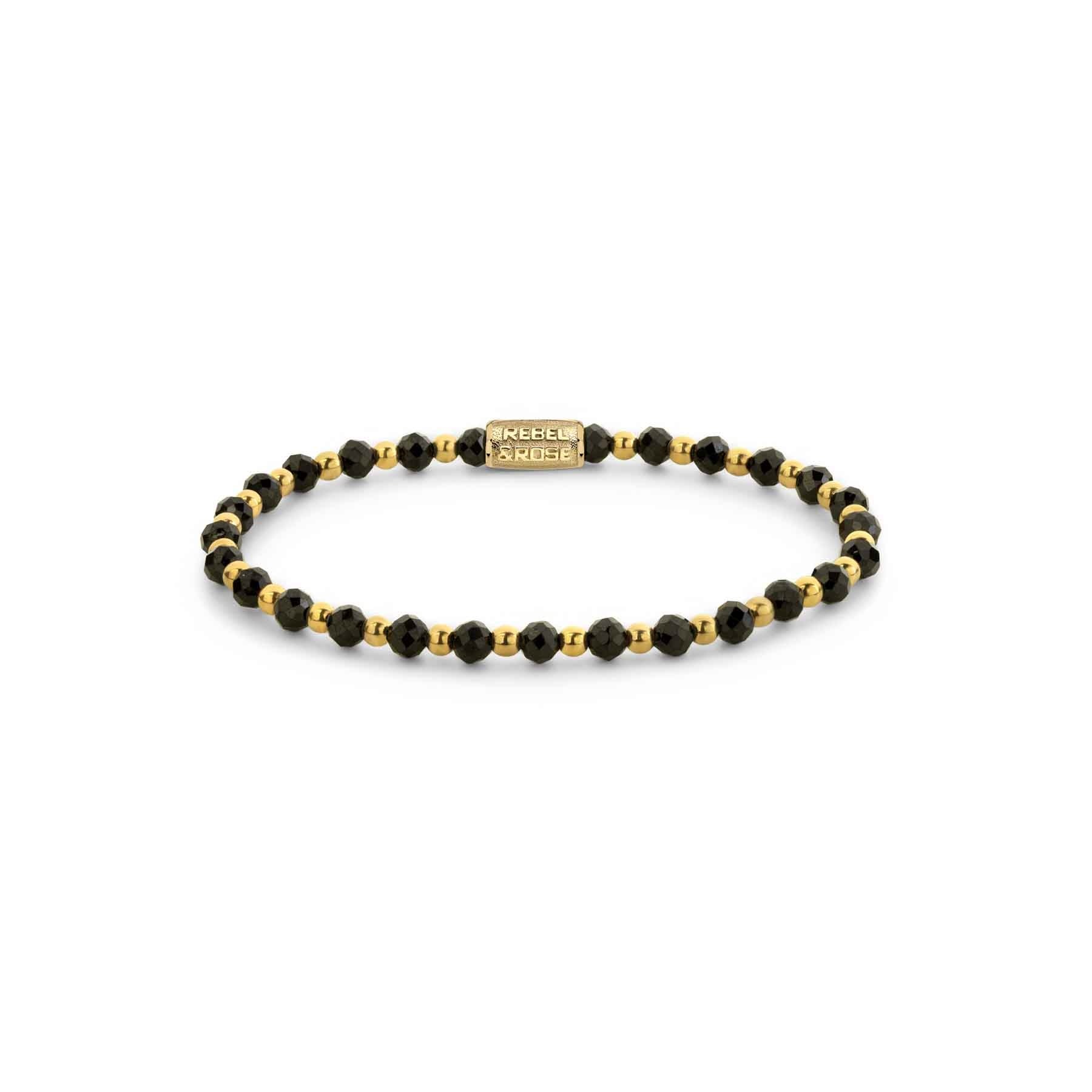 Mix Black Glam Rocks gold-coloured - 4mm S-1