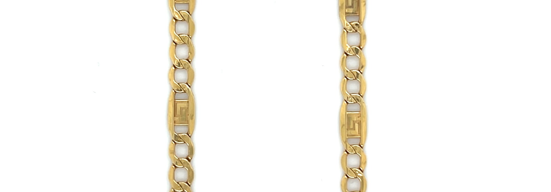 Ketting Figo schakel met meander bewerking