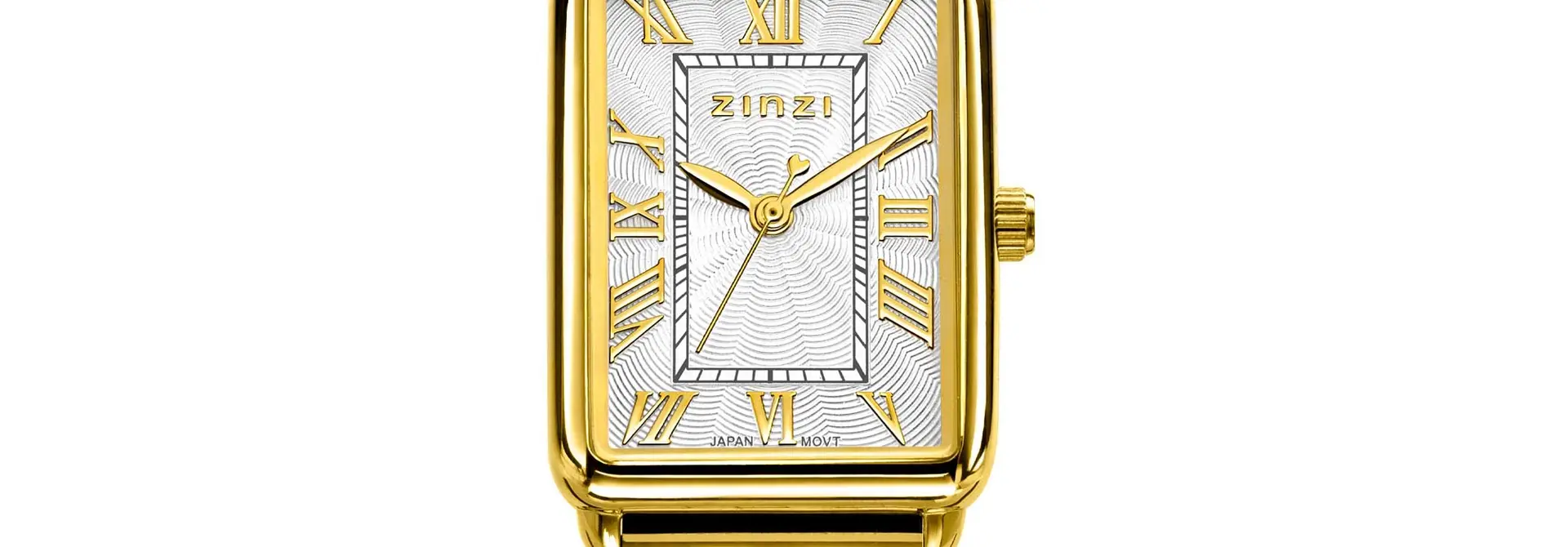 ZINZI Elegance horloge 28mm witte wijzerplaataat gg.stalen band