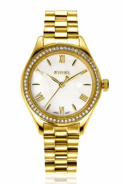 ZINZI horloge parelmoer wijzerplaat