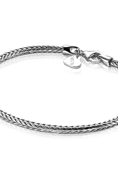 ZINZI zilveren armband vossestaart