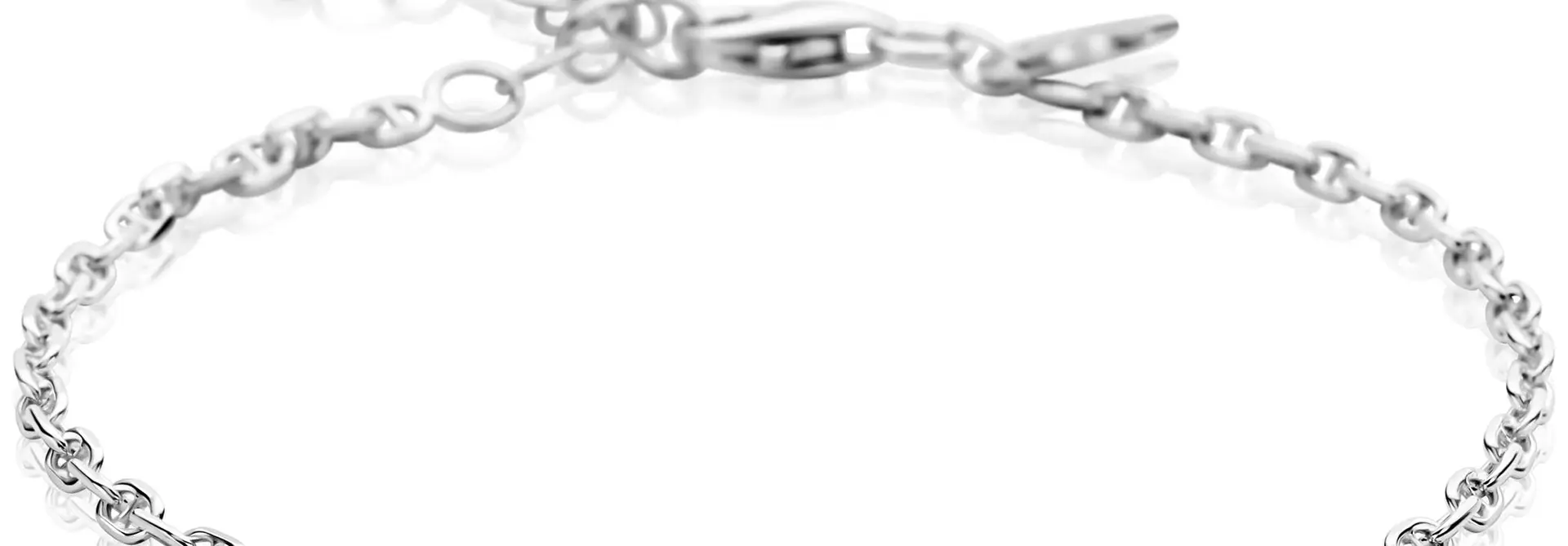 ZINZI zilveren armband massieve marine schakels