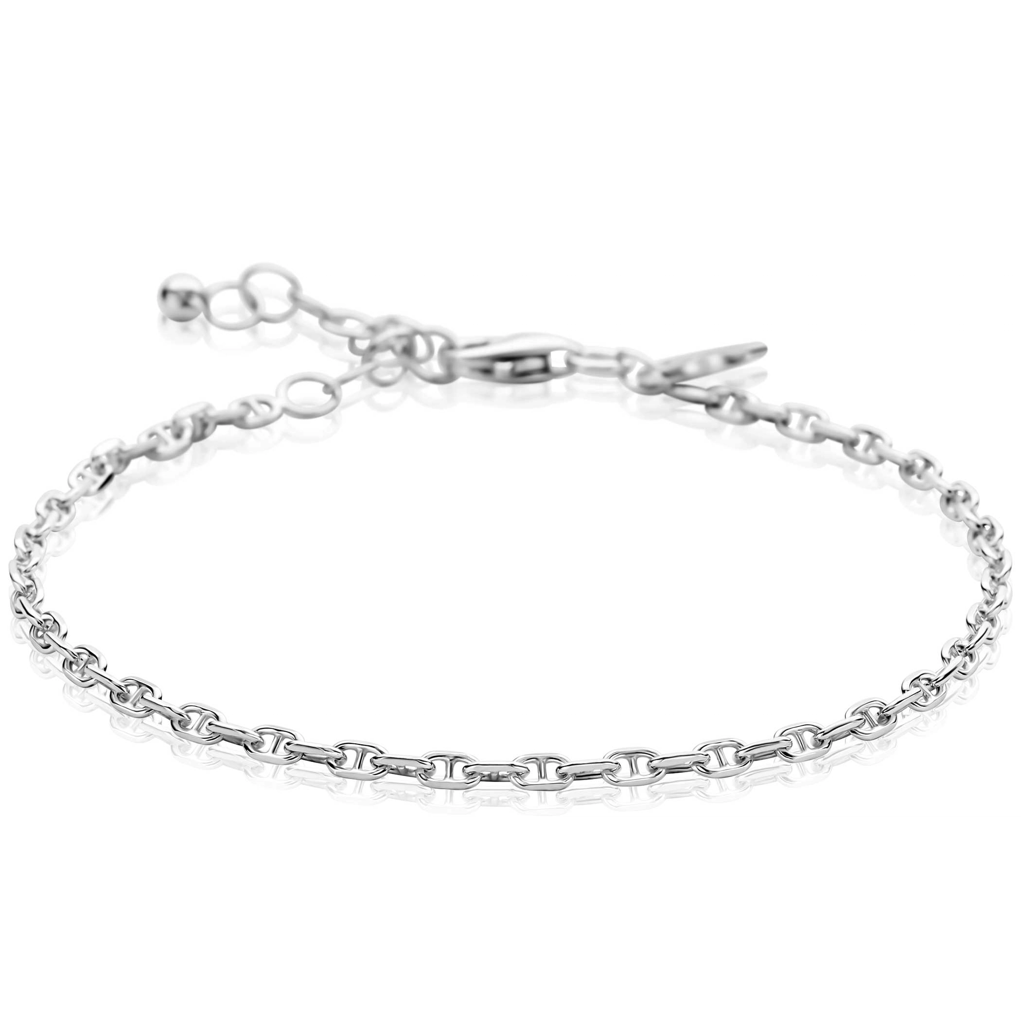 ZINZI zilveren armband massieve marine schakels-1