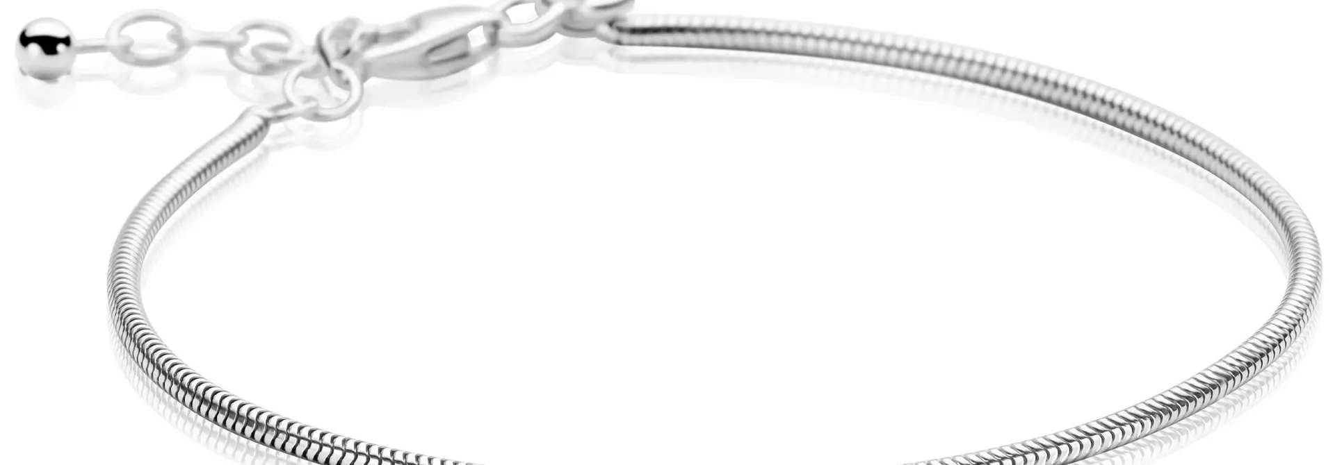 ZINZI zilveren slangen armband rond 1.7mm