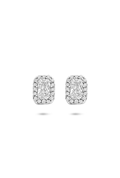 Zilveren Oorknoppen Zirkonia 7 mm