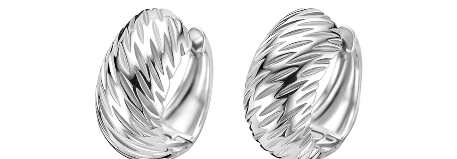 Zilveren Klapoorringen 14,5 mm