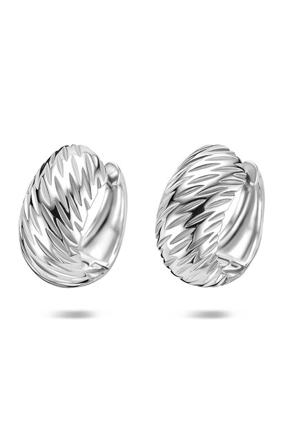 Zilveren Klapoorringen 14,5 mm