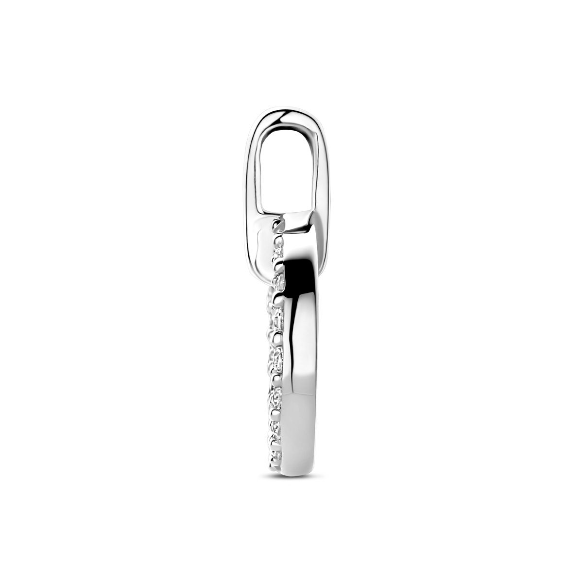 Zilveren Hanger Zirkonia Rond 17 mm-3
