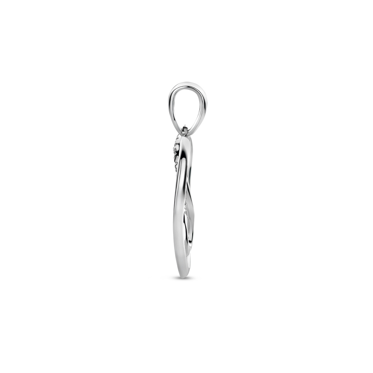 Zilveren Hart Hanger Infinity met Zirkonia-3