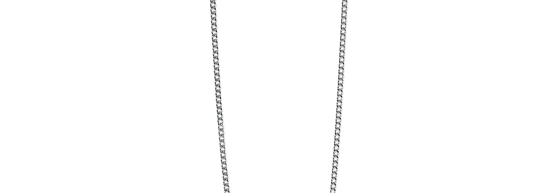 ZINZI zilveren gourmet collier 45 cm