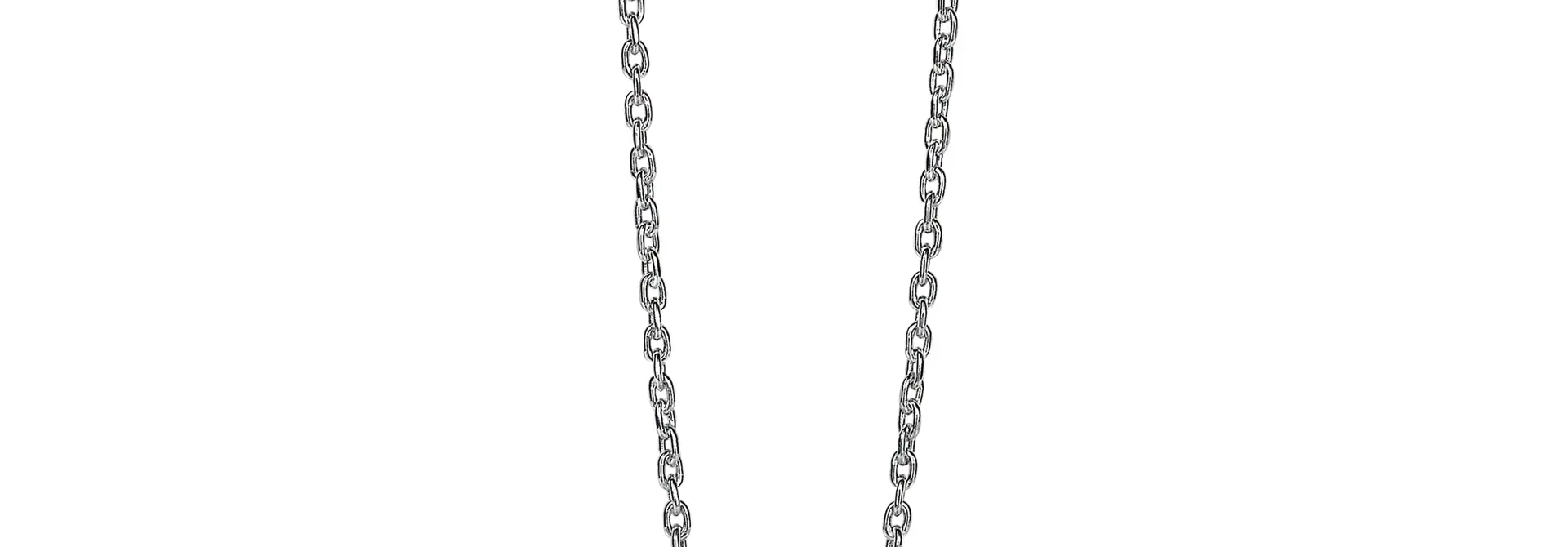 ZINZI zilveren collier met open hartje 40/42cm
