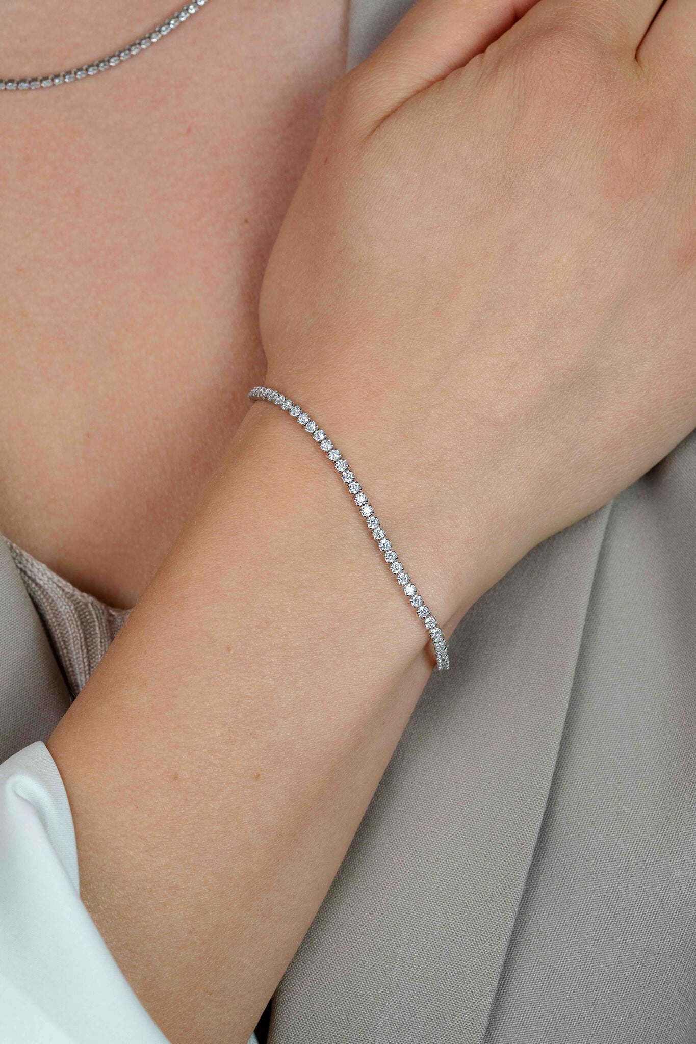 ZINZI zilveren tennis armband zirkonia's-2