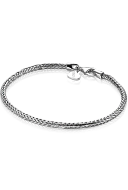 ZINZI zilveren armband vossestaart