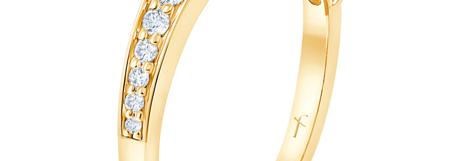 Fyere ALEXIS 14 karaat gouden ring met lab-grown diamanten 0,45 ct