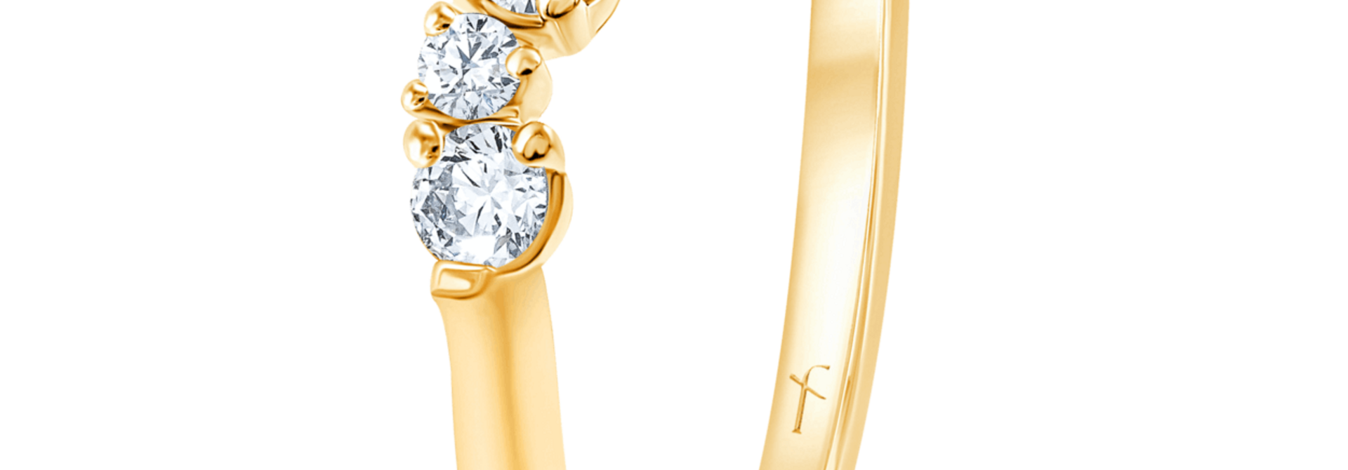 Fyere ANNELISE 14 karaat gouden ring met lab-grown diamanten 0,45 ct