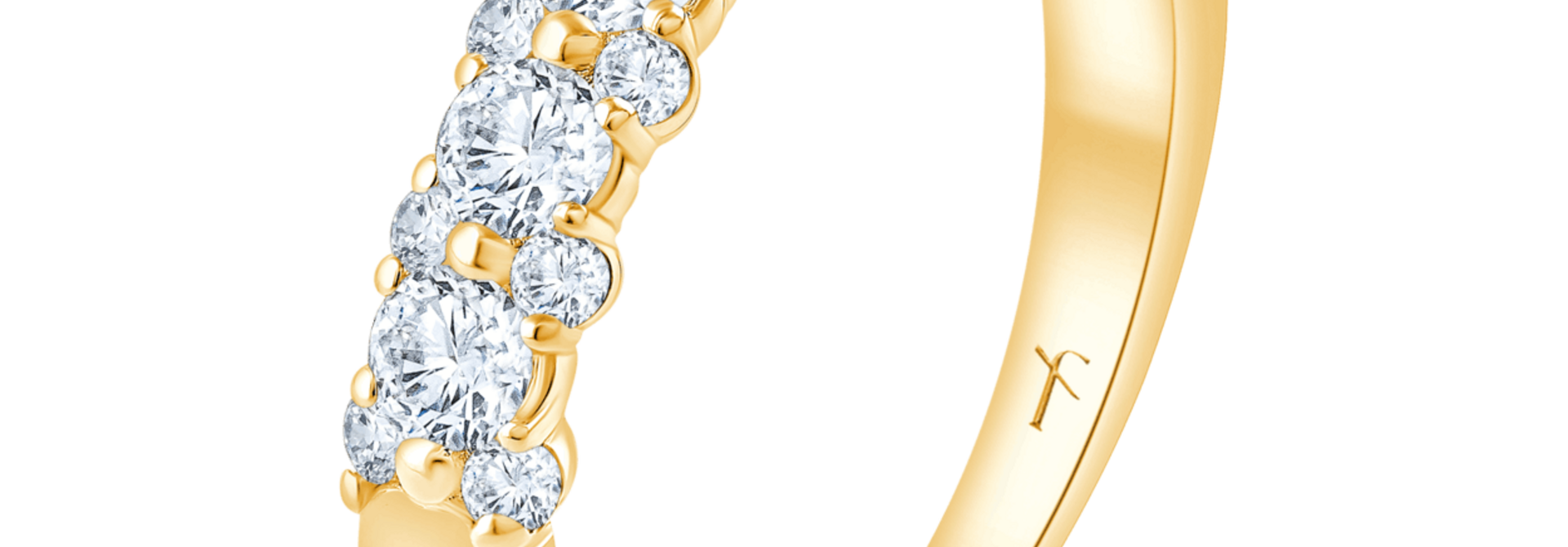 Fyere APRIL 14 karaat gouden ring met lab-grown diamanten 0,80 ct
