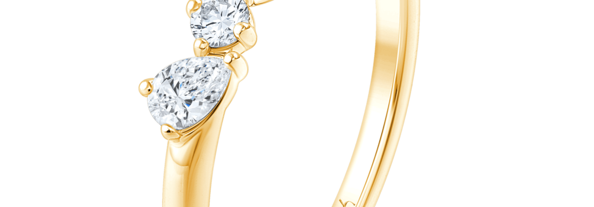 Fyere ANTONIA 14 karaat gouden ring met lab-grown diamanten 0,60 ct