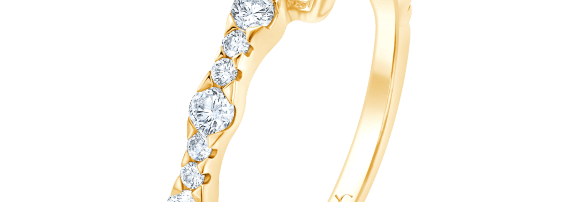 Fyere ADELAINE 14 karaat gouden ring met emerald geslepen lab-grown diamant 1,25 ct