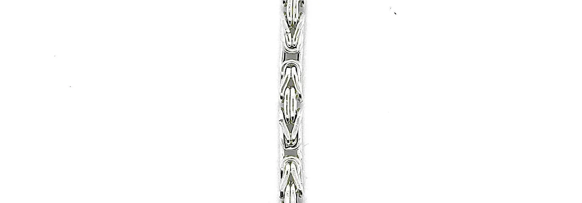 Armband koningsschakel zilver 2 mm