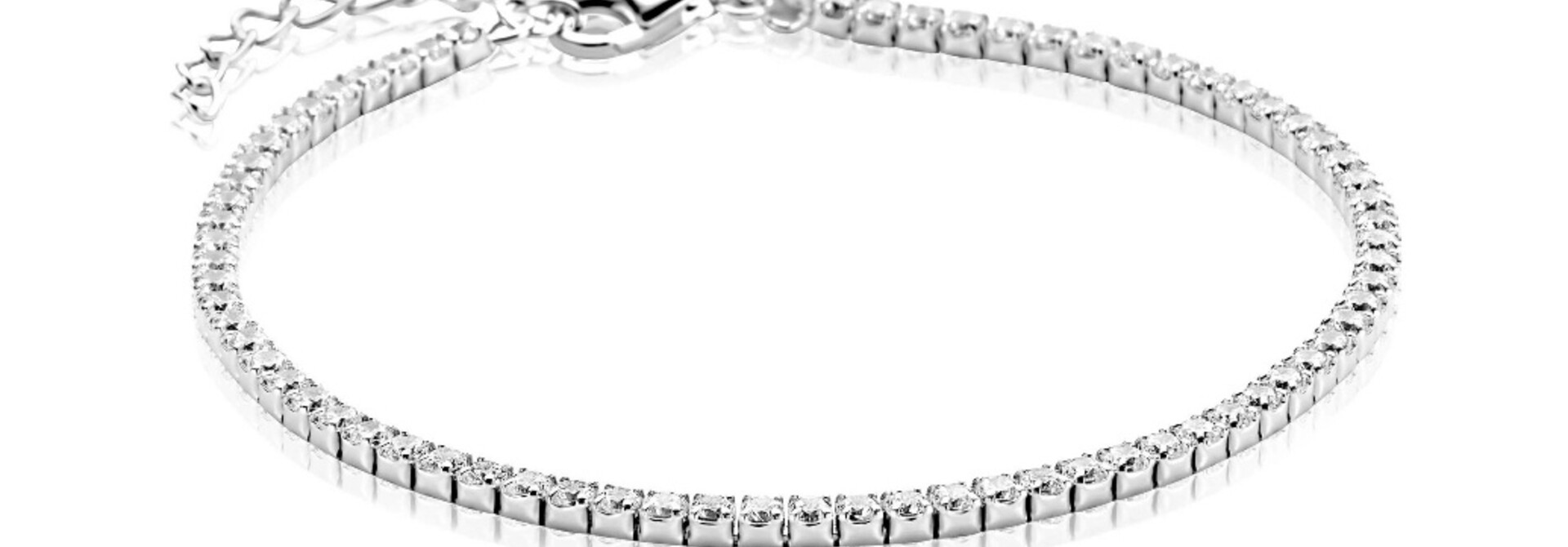 ZINZI zilveren tennis armband zirkonia's