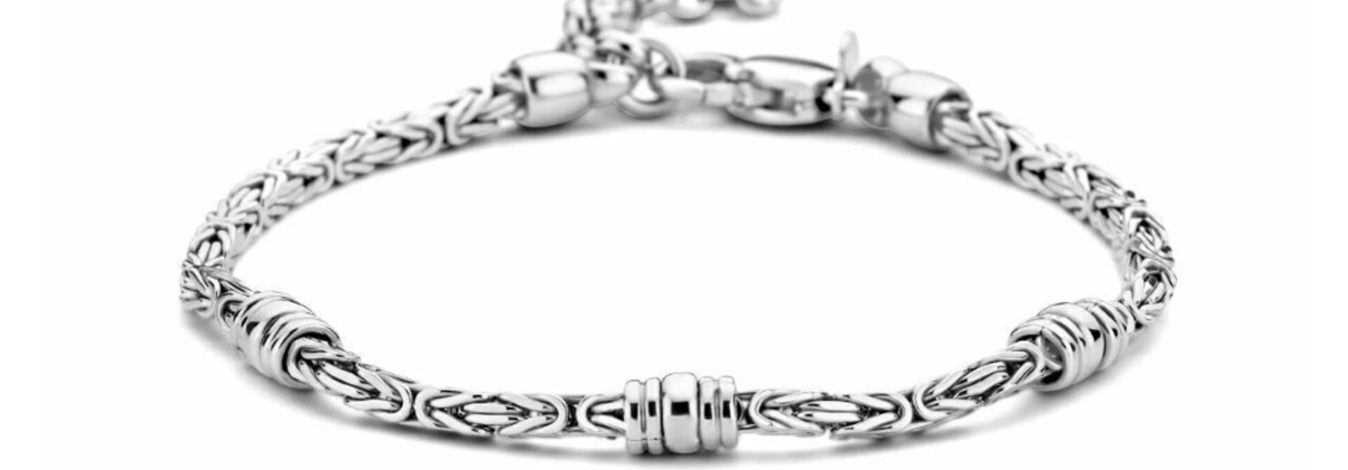 Armband koningsschakel met ringetjes