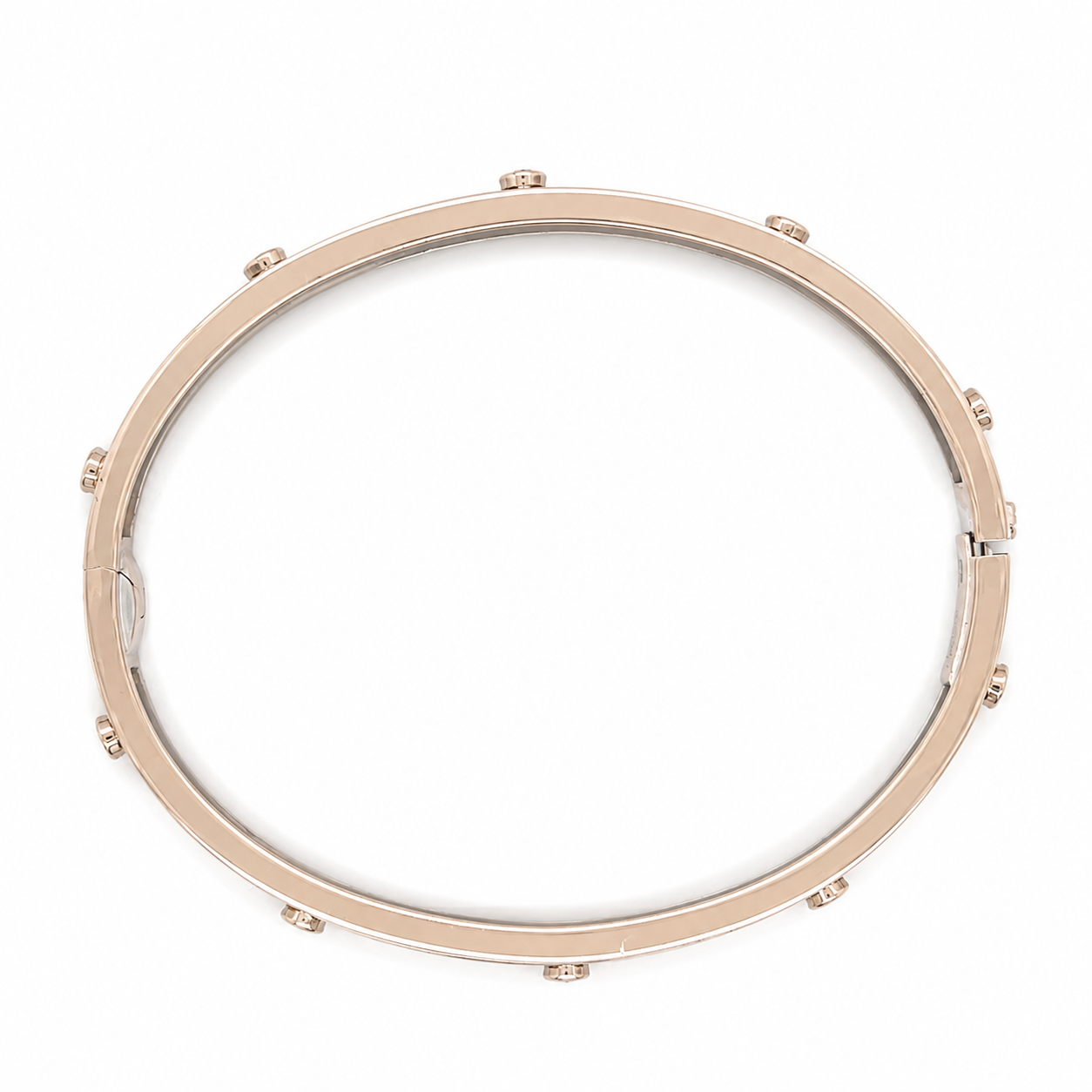 Armband vaste ronde band met diamanten-2