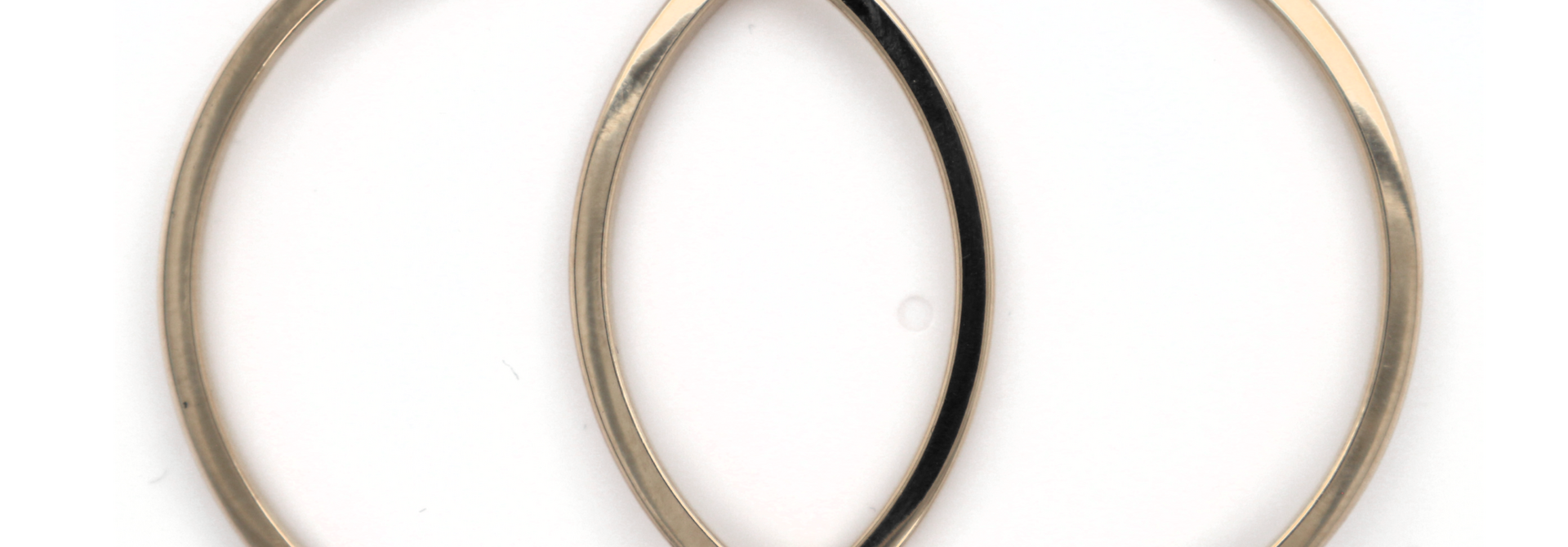 Oorbellen afgeplatte ringen
