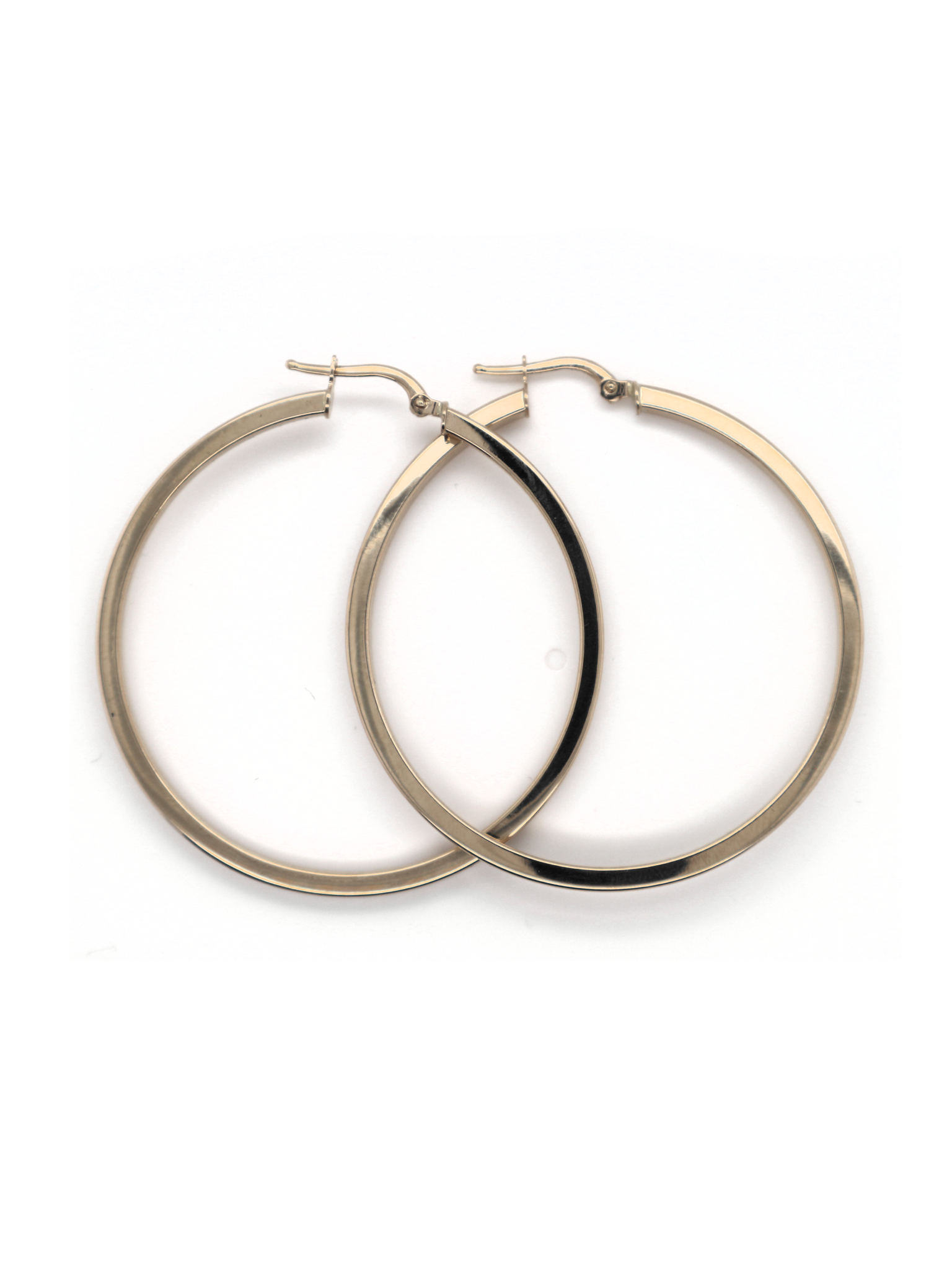 Oorbellen afgeplatte ringen-1