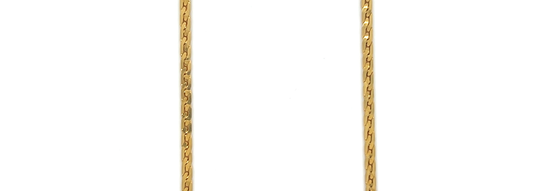 Ketting platte fantasieschakel 43cm