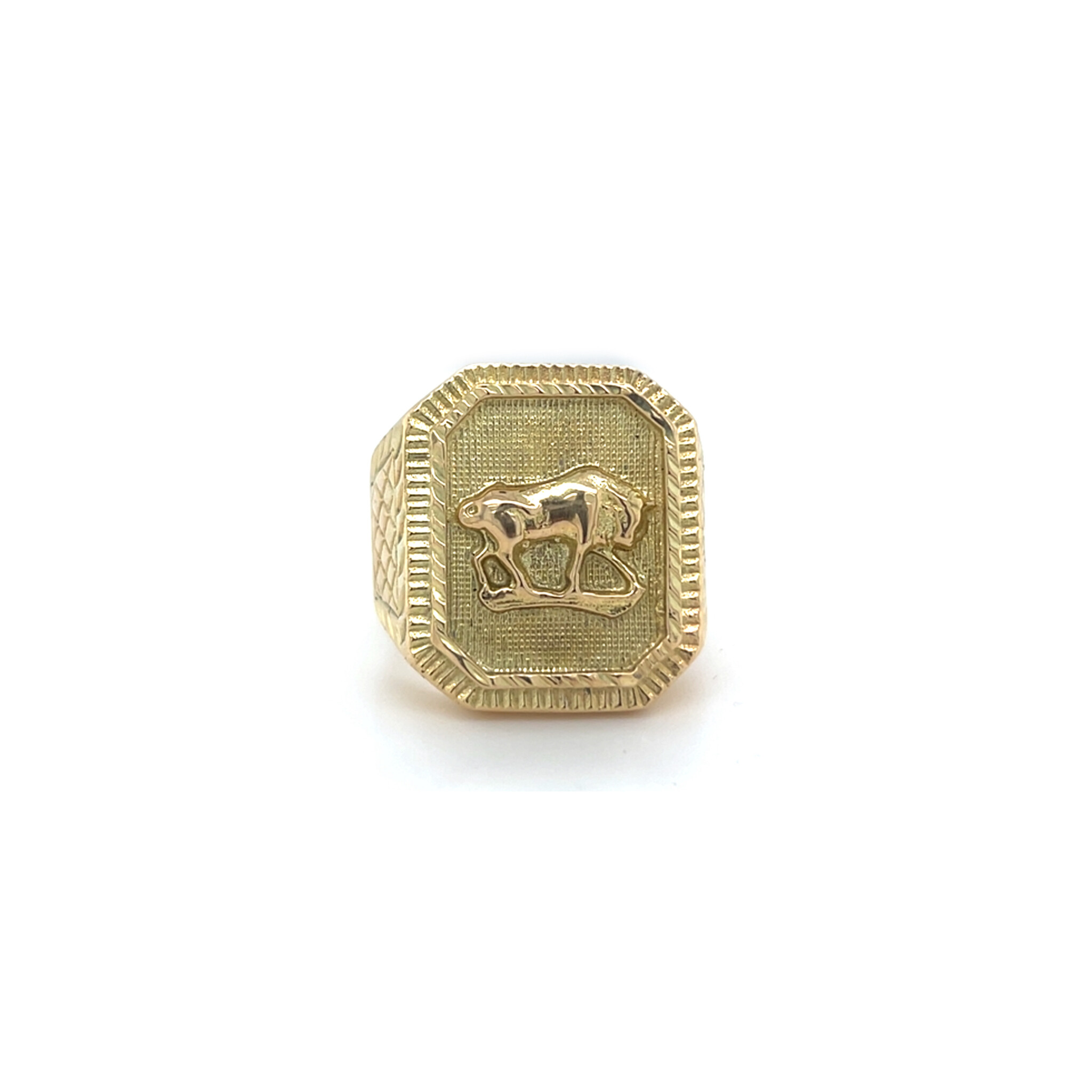 Ring zegel met stier-1
