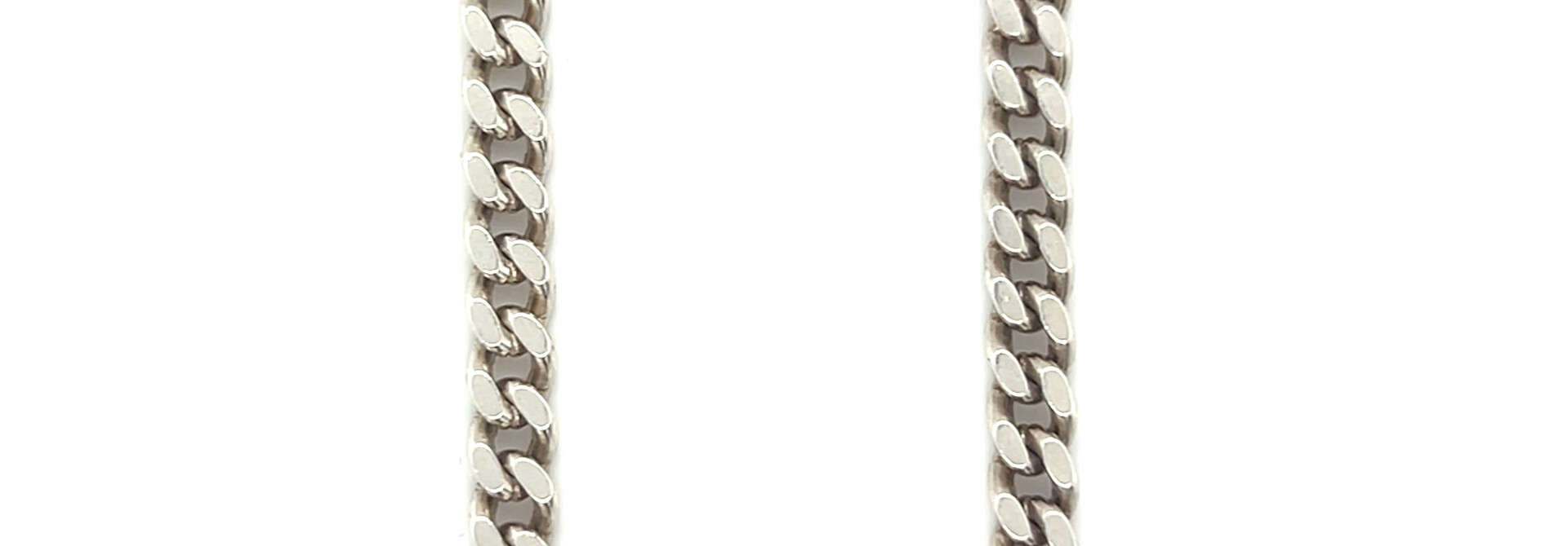 Ketting zilver cuban link 68cm - 5 mm