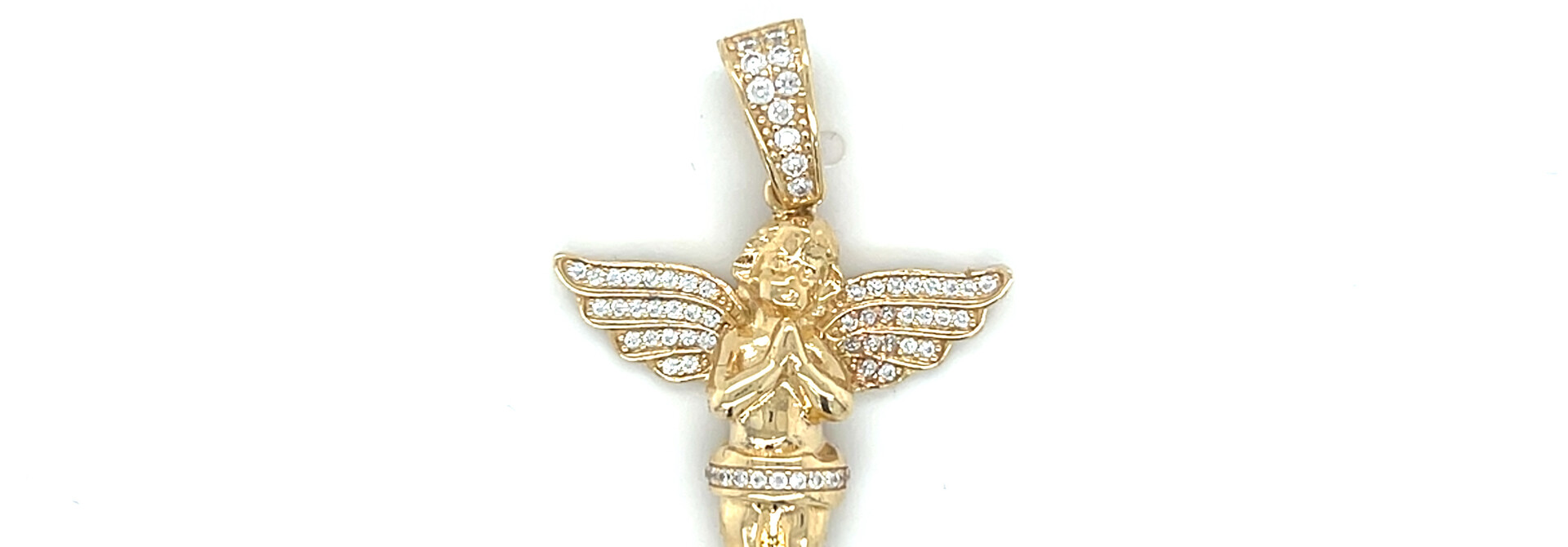 Hanger engel bezet met zirkonia's
