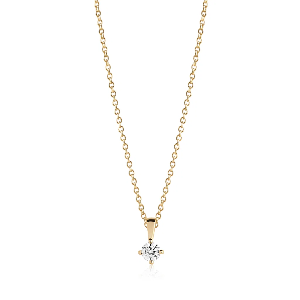 Hanger Sif Jakobs Pendant Princess zilver gold-plated zirkonia-1