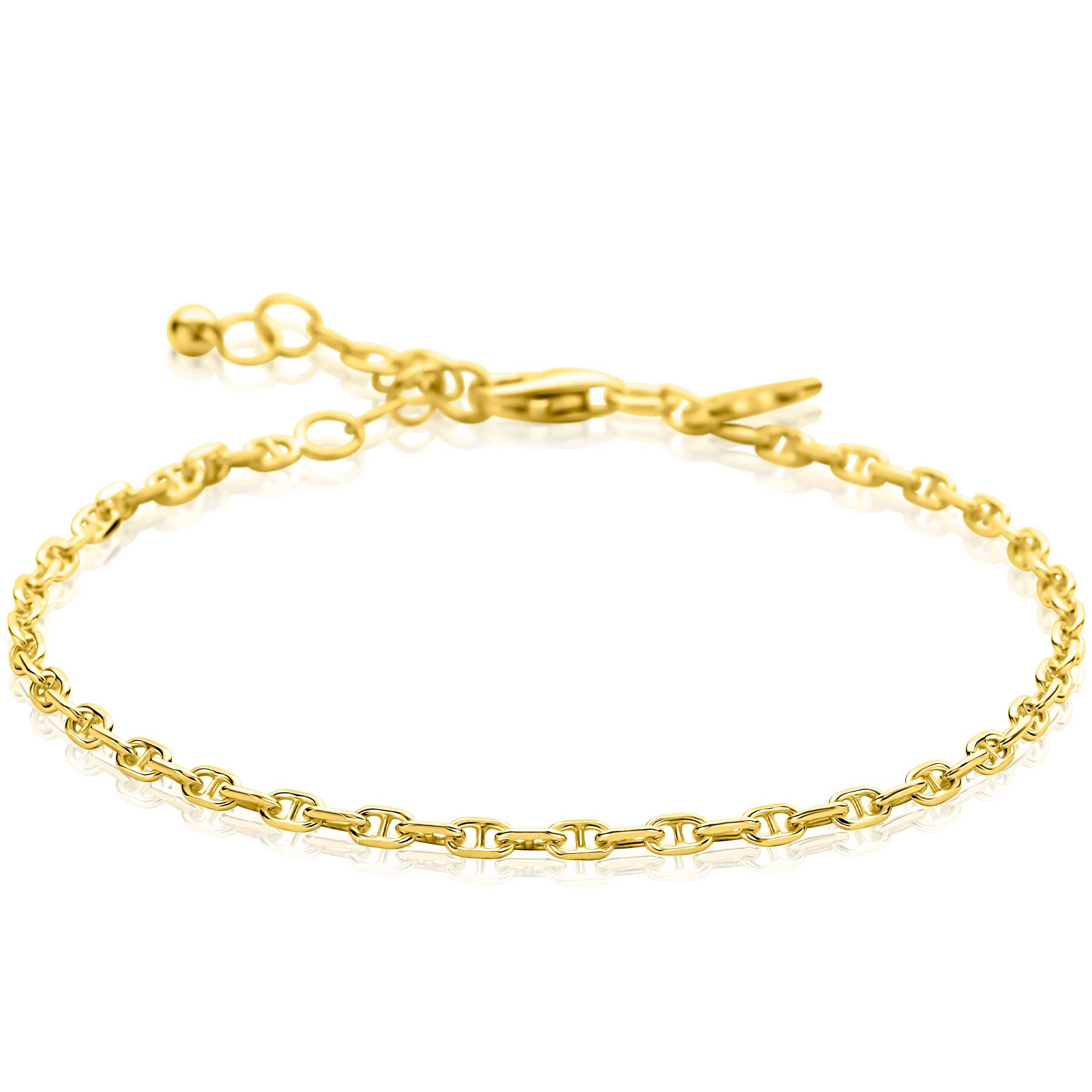 ZINZI gold plated armband massieve marine schakels-1