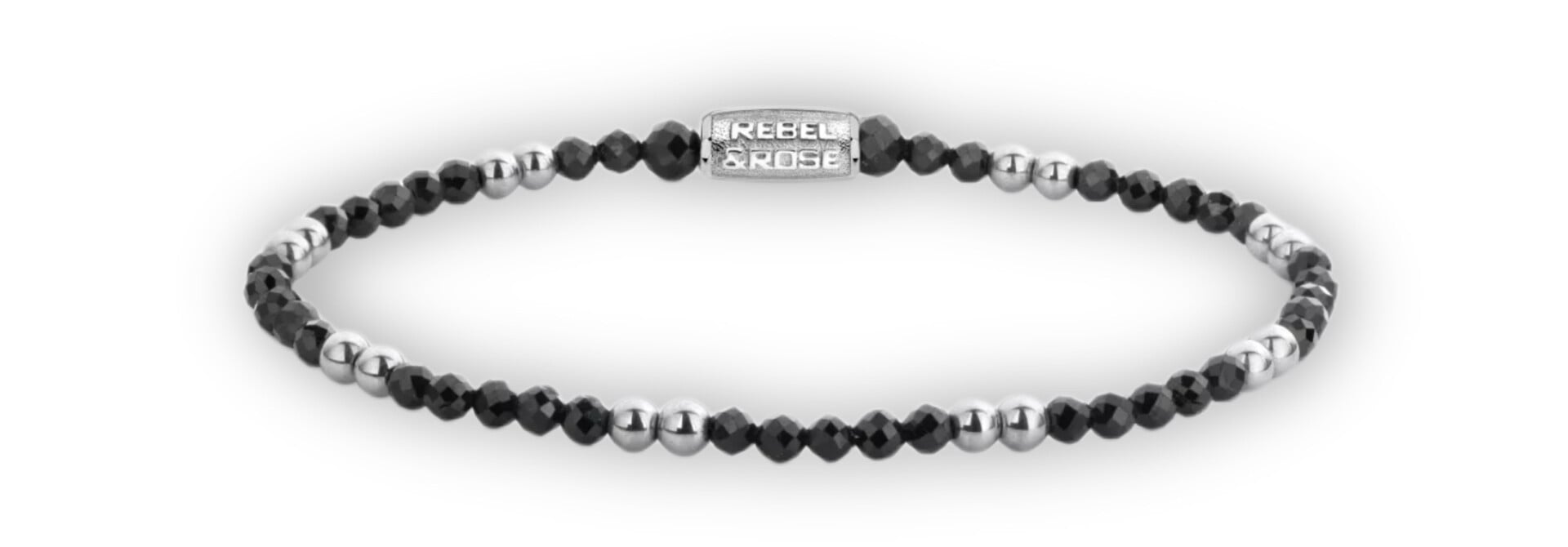 Black & Silver-coloured Glam Rocks 3 mm L