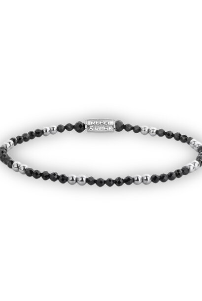 Black & Silver-coloured Glam Rocks 3 mm L