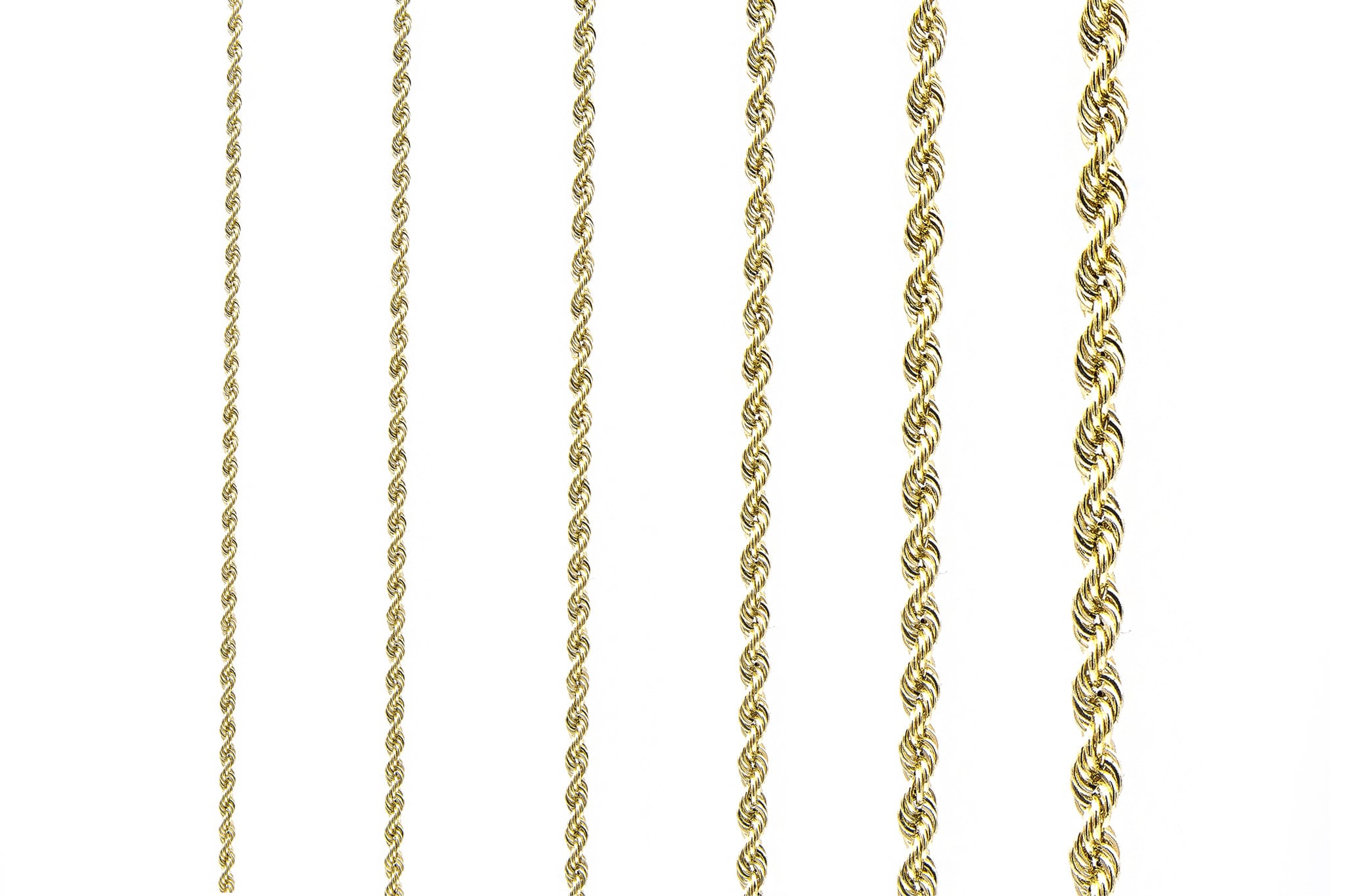 Rope chain Nederlands goud 1.8 mm-2