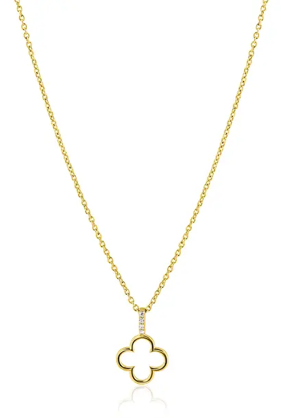 ZINZI zilver gold-plated ketting