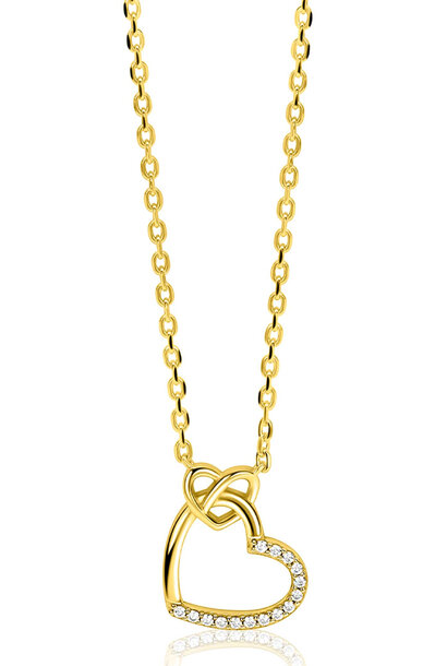 ZINZI zilver gold-plated ketting