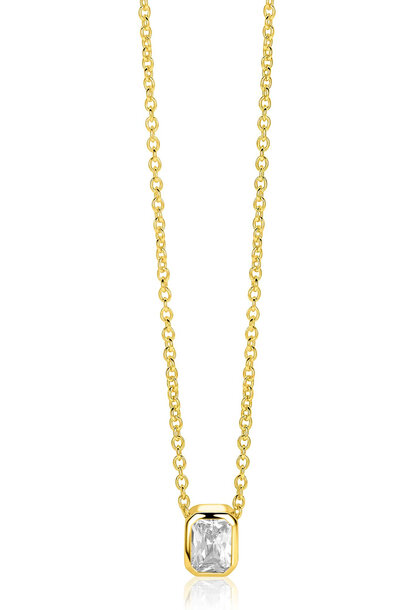 ZINZI zilver gold-plated ketting