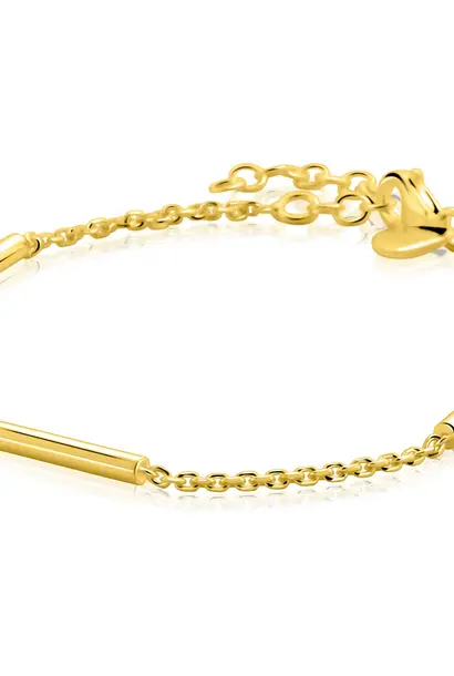 ZINZI zilver gold-plated armband