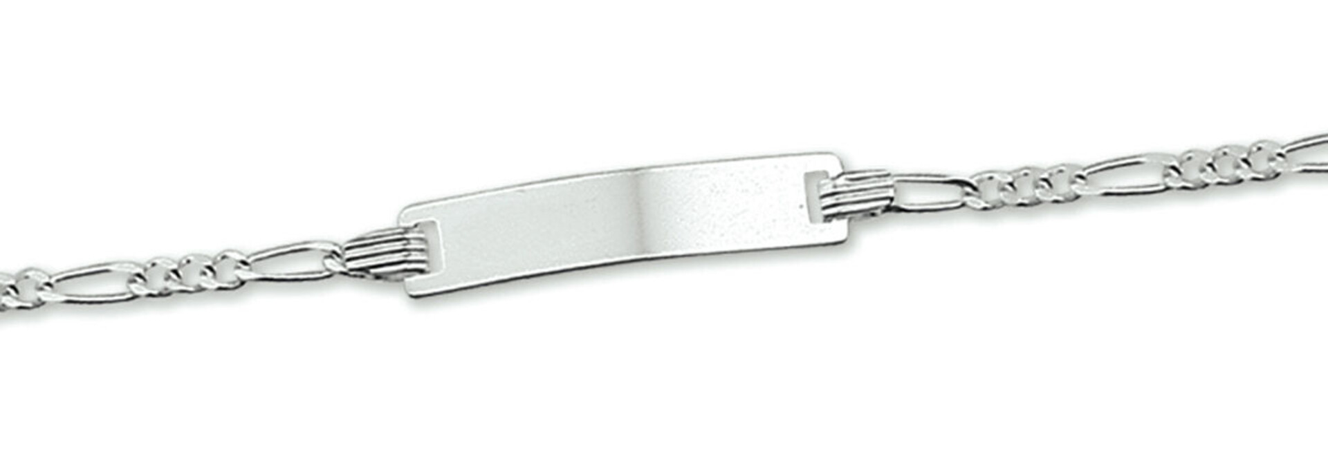 Armband zilver graveerarmband figaro