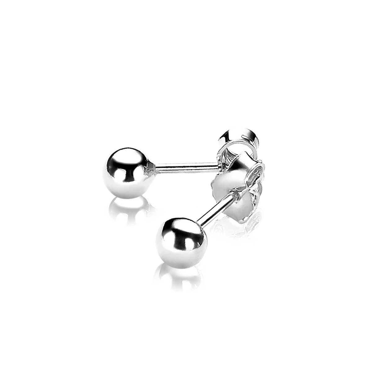 ZINZI zilveren oorknoppen bol 4mm-1