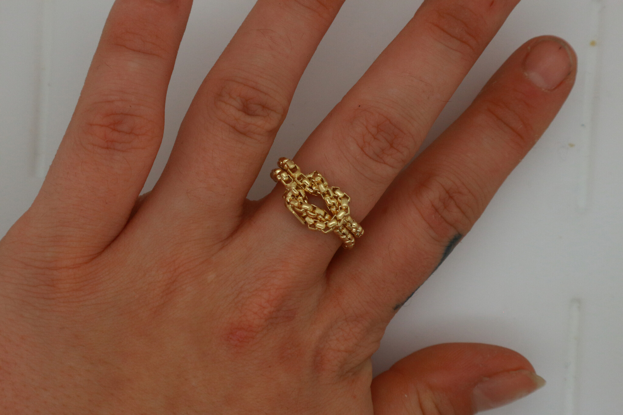 Ring bicolor bandjes-3