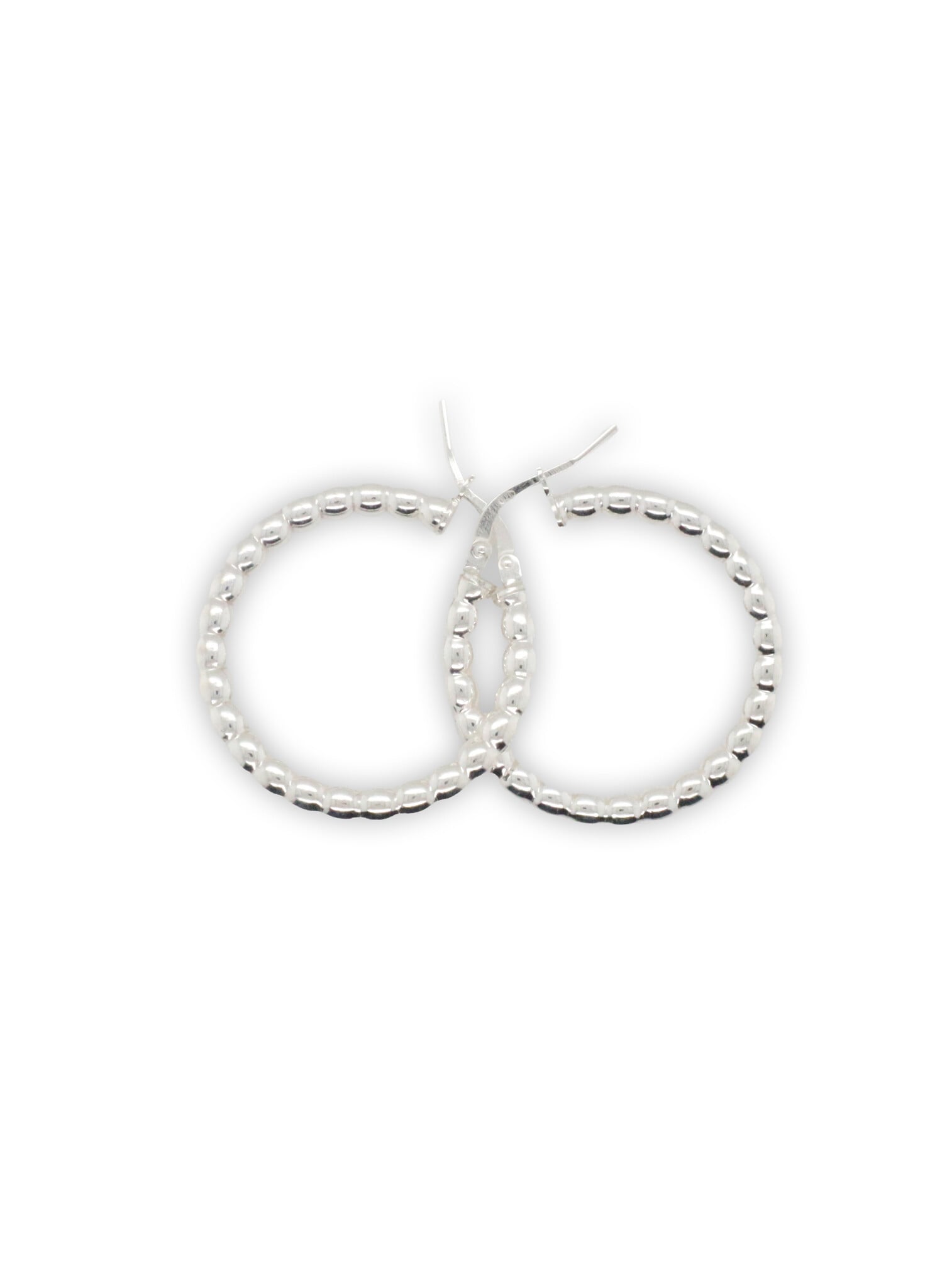 Oorringen zilver bolletjes Ø 22 mm-1